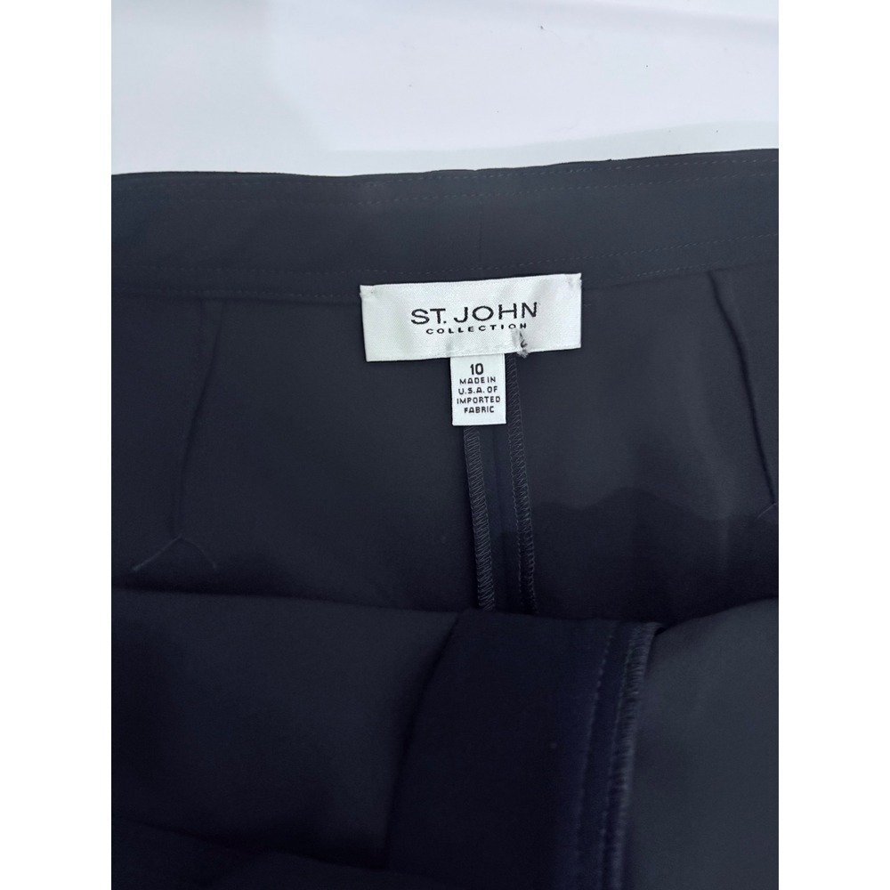 ST.JOHN Dress Pants in Navy Size 10 - Picture 3 of 6